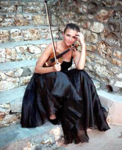 Violinista durante la cerimonia